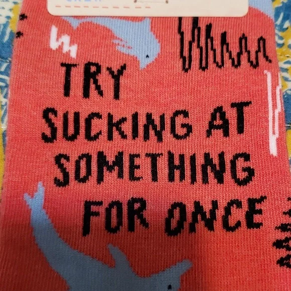 ⭐4/$20 Blue Q dolphin crew socks NWT - Picture 2 of 5